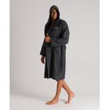 Arena - Zeppelin Light - Badjas - Zwart - 100% Katoen, Absorberend, Met Capuchon