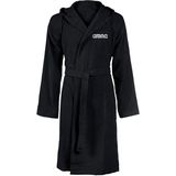 Arena - Zeppelin Light - Badjas - Zwart - 100% Katoen, Absorberend, Met Capuchon