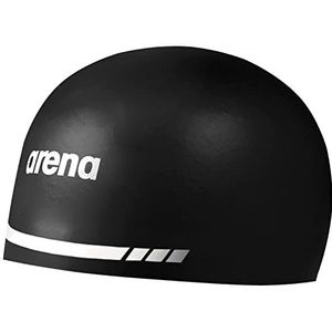 Arena 3D Soft USA Unisex Racing badmuts voor dames en heren, 100% siliconen, zwart, extra groot