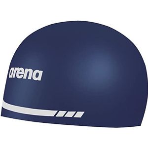 Arena Badmuts voor dames en heren, 3D-design, zacht, 100% siliconen, marineblauw, maat XL