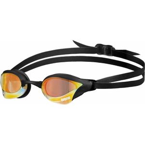 ARENA Cobra Swipe Mirror Zwembril, uniseks, volwassenen, geel koper-zwart, eenheidsmaat