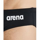 Arena - Team Swim Brief Solid - Zwembroek - Black/White - Gerecycled Polyester