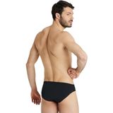 Arena - Team Swim Brief Solid - Zwembroek - Black/White - Gerecycled Polyester