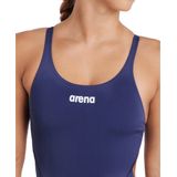 Arena - Solid Swim Tech High - Badpak - Zwart - MaxLife-weefsel, Chloorbestendig, UV-bescherming UPF 50+