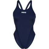 Arena - Solid Swim Tech High - Badpak - Zwart - MaxLife-weefsel, Chloorbestendig, UV-bescherming UPF 50+