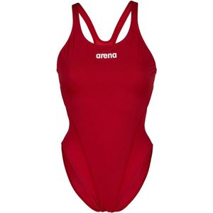 Arena - Solid Swim Tech High - Badpak - Zwart - MaxLife-weefsel, Chloorbestendig, UV-bescherming UPF 50+
