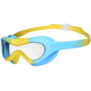 arena Spider Kids Masker, anti-condens, zwembril met grote lenzen, medium donkere glazen voor elke omgeving, uv-bescherming, zelfinstellende neusbrug, nauwsluitend