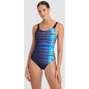 Arena Badpak Bodylift U Back Maria - Graphic Print - Pink en Blauw - Chlorine Resistant