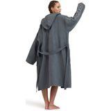 ARENA - Zeal Plus - Badjas - Grijs-Wit - Microvezel - Unisex