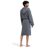 ARENA - Zeal Plus - Badjas - Grijs-Wit - Microvezel - Unisex