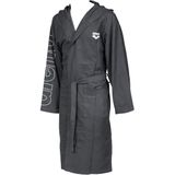 ARENA - Zeal Plus - Badjas - Grijs-Wit - Microvezel - Unisex