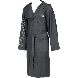 ARENA - Zeal Plus - Badjas - Grijs-Wit - Microvezel - Unisex