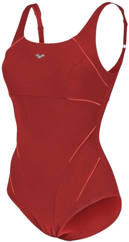 Arena - W Jewel One Piece Low C Cup R - Badpak - Red/Peonia/Red