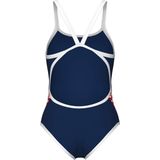 Arena - Icons - Badpak - Marineblauw/Rood - 100% Polyester