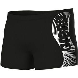 Arena - Wake Swim Short - Zwembroek - Black/White - Gerecycled Polyamide