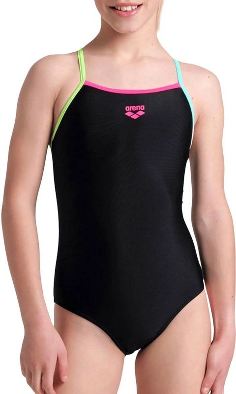 Arena - G Swimsuit Lightdrop Solid - Badpak - Black/Soft/Green/Water/Rose