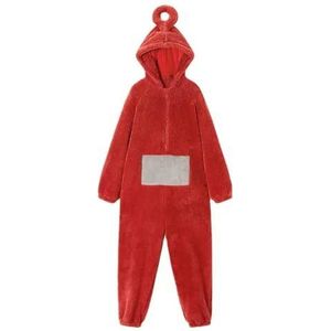 MdybF Halloween Pyjamas Jumpsuit Costume Onesie Pajamas Unisex Animal One-piece Costume Homewear Sleepwear Party-red-l-teletubbies