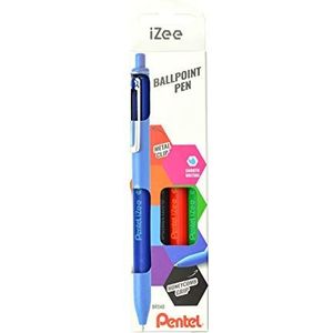 Pentel Kugelschreiber iZee BX470 farbsortiert, Schreibfarbe: farbsortiert, 4 St.