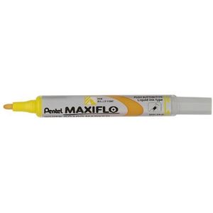 Pentel Maxiflo Green Label Whiteboard-marker met conische punt, geel