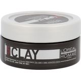 L'Oréal - Homme Clay - Styling - 50ml - Matte Finish - Sterke Hold