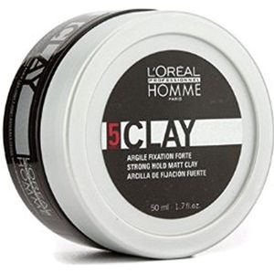L'Oréal - Homme Clay - Styling - 50ml - Matte Finish - Sterke Hold