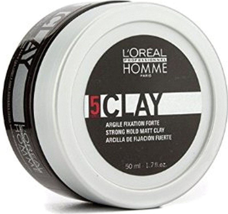 L'Oréal - Homme Clay - Styling - 50ml - Matte Finish - Sterke Hold