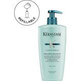 Kérastase Shampoo für geschädigtes und strapaziertes Haar, Regenerierendes und stärkendes Haarbad, Bain Force Architecte, Résistance, 500 ml