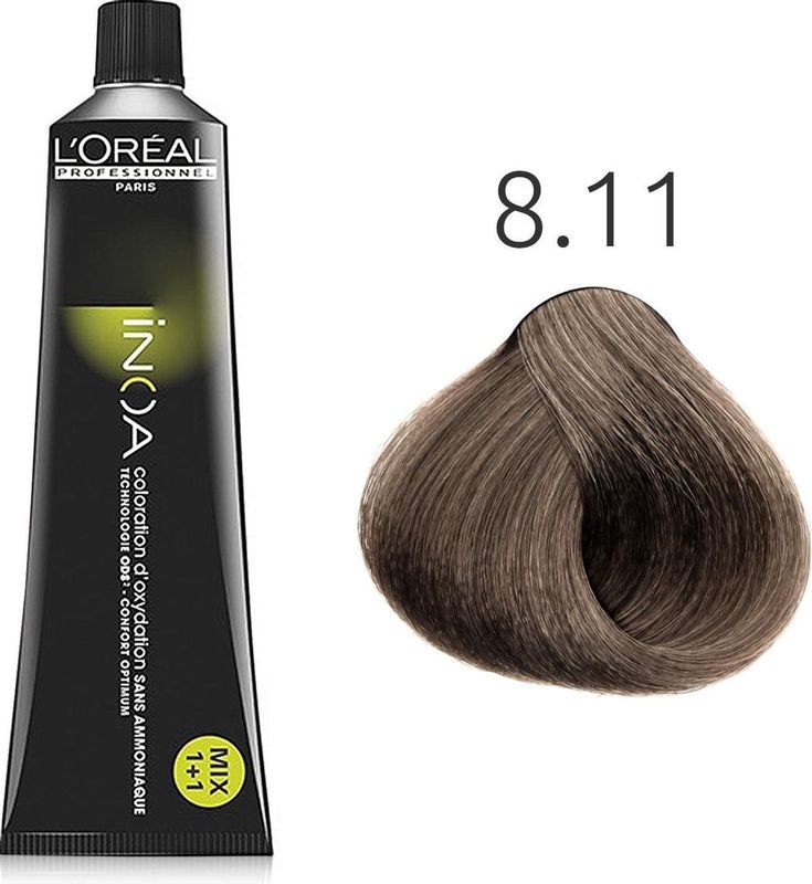Loreal - Inoa - Haarkleuring - Kleur 8.11 - 60 ml