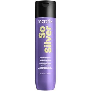 Matrix So Silver Shampoo – Reinigt en neutraliseert blond, grijs en wit haar – 300 ml