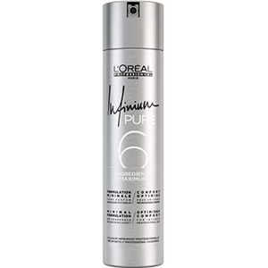 L’Oréal Professionnel Infinium Pure hypoallergene haarlak met Extra Sterke Fixatie Parfumvrij 300 ml