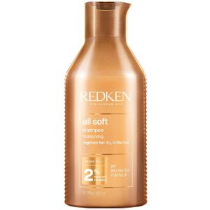 Redken All Soft Shampoo – Hydraterende en verzorgende shampoo voor zijdezacht haar – 300 ml