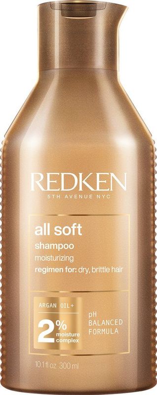 Redken - All Soft - Shampoo - 300ml - Hydrateert en Verzacht Droog Haar