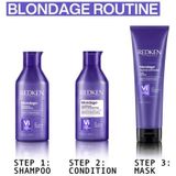 Redken Blondage Shampoo - Zilvershampoo voor het neutraliseren van ongewenste tinten - 300 ml