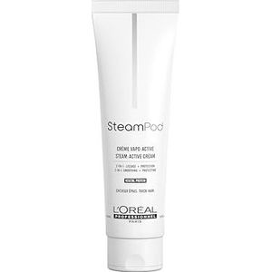 Steampod, vapo-geactiveerde stijlcrème voor dik haar, dubbele werking: L'Oréal Professional gladheid en bescherming | 150 ml