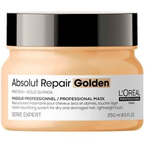L’Oréal Professionnel Absolut Repair Golden Mask – Herstelt fijner, beschadigd haar – Serie Expert – 250 ml