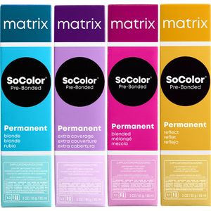Matrix SoColor Pre-Bonded Blended Pernamente Haarkleuring Tint  6Mg Dunkelblond Mocha Gold 90 ml