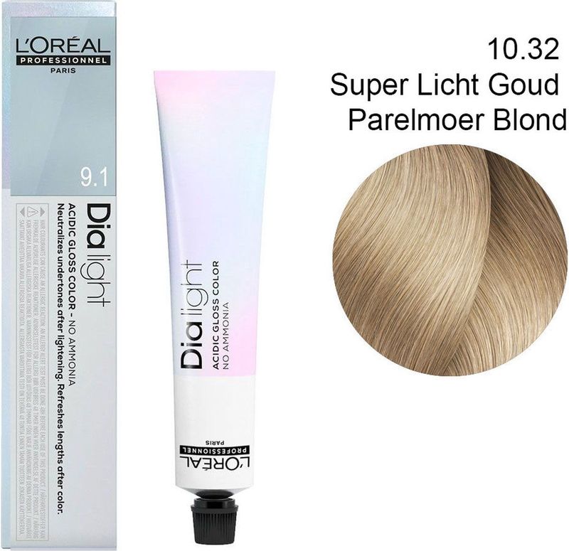 L'Oréal Professionnel - Dia Light - Haarverf - 50 ML - 10.32