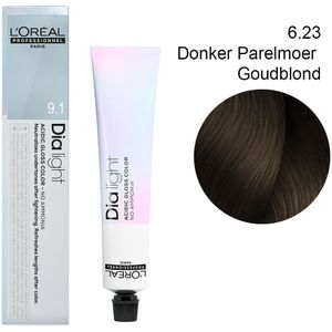 L'Oréal Professionnel Paris Dia light Acid Gloss Color 6.23 Donker Blond Irisé Goud Tube 50 ml