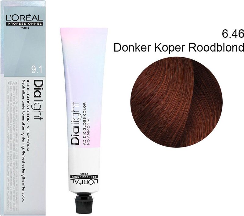 L'Oréal Professionnel - Dia Light - Haarverf - 50 ML - 6.46