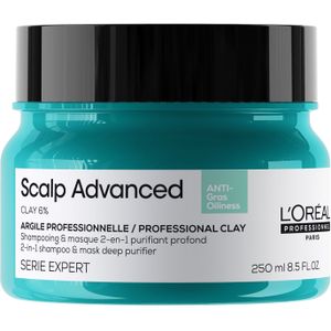 L'Oréal Professionnel - Serié Expert - Anti-Olie 2-in-1 Diepzuiverend Klei Haarmasker - 250 ml