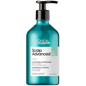 L'Oréal Professionnel Scalp Advanced Anti-Oiliness Dermo-purifier shampoo 500ml - Normale shampoo vrouwen - Voor Alle haartypes