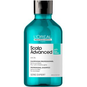 L'Oréal Professionnel Scalp Advanced Anti-Oiliness Dermo-purifier shampoo 300ml - Normale shampoo vrouwen - Voor Alle haartypes