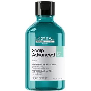 L’Oréal Professionnel Scalp Advanced Shampoo Anti-Oiliness - Talgregulering & reinigend - Voor een vette hoofdhuid - 300 ml