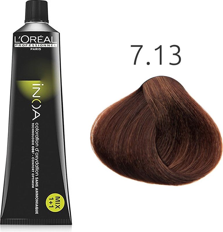 L'Oréal - INOA - Haarverf - 7.13 As Goudblond - 60 gr