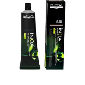 L'Oreal Professionnel Paris - Inoa - Permanente Haarkleur - Nº 5.18 - Vegan - 60 g