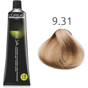 L'Oréal - INOA - 9.31 Zeer Licht Goud Asblond - 60 gr