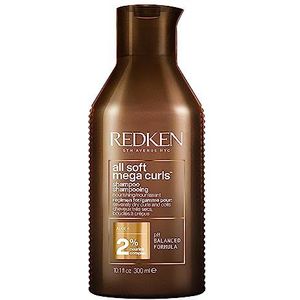 Redken All Soft Mega Curls Shampoo – Voedende shampoo voor krullen en kroeshaar – 300 ml