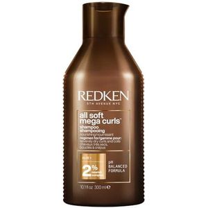 Redken All Soft Mega Curls Shampoo – Voedende shampoo voor krullen en kroeshaar – 300 ml