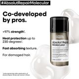 L'Oréal Professionnel Absolut Repair Molecular Masker zonder uitspoelen, 100 ml