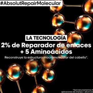 L’Oréal Professionnel Absolut Repair Molecular Shampoo - Voor beschadigd haar - Rijke, herstellende formula – 300ml